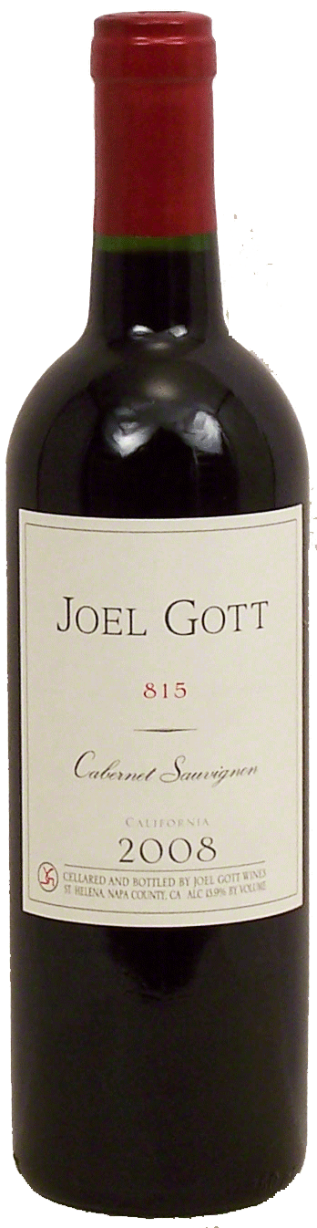 Joel Gott 815 cabernet sauvignon wine of California, 13.9% alc. by vol. Full-Size Picture